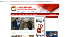Desktop Screenshot of komnaspendidikan.com